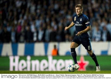 Aktuell Fußball, Champions League, Malmö FF - Real Madrid , 150930 Real Madrids Toni Kroos during UEFA CHAMPIONS LEAGUE 2015 2016 match between Malmö FF and Real Madrid..  Copyright: PETTERxARVIDSON BB150930PA168