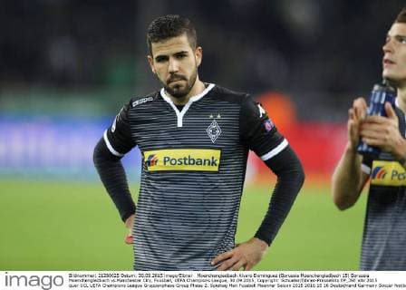 Moenchengladbach Alvaro Dominguez (Borussia Moenchengladbach 15) Borussia Moenchengladbach vs Manchester City, Fussball, UEFA Champions League, 30.09.2015, Copyright: Schueler Eibner-Pressefoto EP_JSE