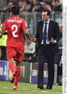 Aktuell Fußball, Champions League, Juventus Turin - FC Sevilla Benoit Tremoulinas Sevilla, Unai Emery - Torino, 30-09-2015 - UEFA Champions League 2015 2016 - Group Stage Group D - Juventus Torino - FC Sevilla. andreaxstaccioli