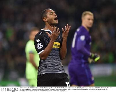 30.09.2015, Fussball, Saison 2015 2016, Champions League, 2015 16, Vorrunde, Borussia Mönchengladbach - Manchester City 1:2, Raffael (Borussia Moenchengladbach)