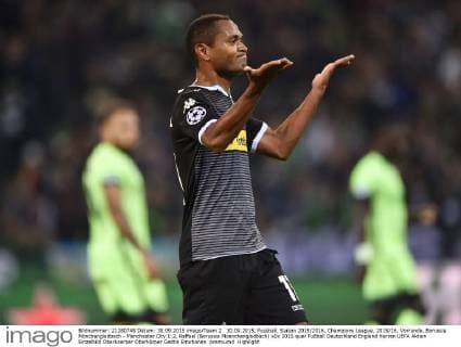 30.09.2015, Fussball, Saison 2015 2016, Champions League, 2015 16, Vorrunde, Borussia Mönchengladbach - Manchester City 1:2, Raffael (Borussia Moenchengladbach)