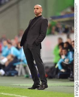 30.09.2015, Fussball, Saison 2015 2016, Champions League, 2015 16, Vorrunde, Borussia Mönchengladbach - Manchester City 1:2, Trainer Andre Schubert (Borussia Moenchengladbach)