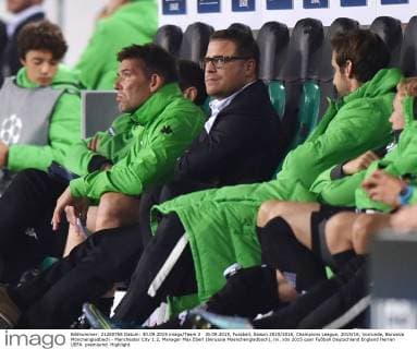 30.09.2015, Fussball, Saison 2015 2016, Champions League, 2015 16, Vorrunde, Borussia Mönchengladbach - Manchester City 1:2, Manager Max Eberl (Borussia Moenchengladbach), mi.