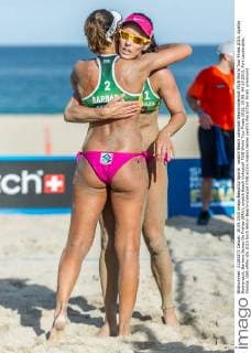 swatch Beach volleyball Beachvolleyball FIVB World Tour Finals 2015, Agatha Bednarczuk, Barbara Seixas De Freitas (BRA); swatch Beach Volleyball FIVB World Tour Finals 2015, 29.09.-04.10.2015, Fort Lauderdale, Florida, USA xPWx