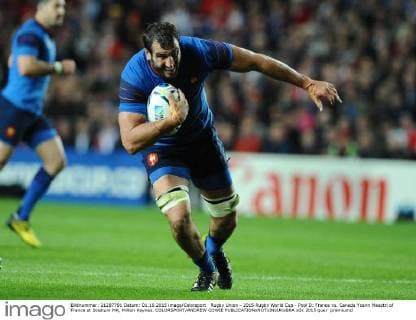 Rugby Union - 2015 Rugby World Cup - Pool D: France vs. Canada Yoann Maestri of France at Stadium MK, Milton Keynes. COLORSPORT ANDREW COWIE 