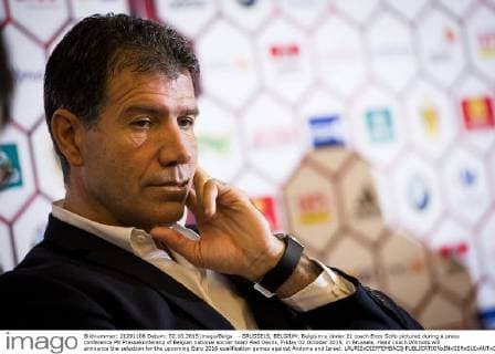 - BRUSSELS, BELGIUM: Belgium s Under 21 coach Enzo Scifo pictured during a press conference PK Pressekonferenz of Belgian national soccer team Red Devils, Friday 02 October 2015, in Brussels. Head coach Wilmots will announce the selection for the upcoming Euro 2016 qualification games against Andorra and Israel. LAURIExDIEFFEMBACQ  x04712790x