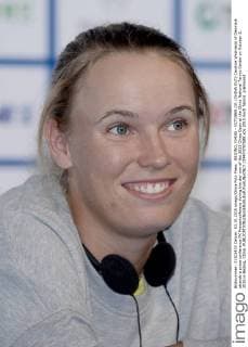 BEIJING, CHINA - OCTOBER 03: (CHINA OUT) Caroline Wozniacki of Denmark attends a press conference PK Pressekonferenz during the day one of the 2015 China Open at the China National Tennis Center on October 3, 2015 in Beijing, China.  CFP473797588 