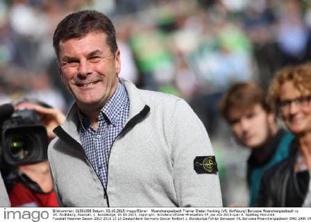 Moenchengladbach Trainer Dieter Hecking (VfL Wolfsburg) Borussia Moenchengladbach vs VfL Wolfsburg, Fussball, 1. Bundesliga, 03.10.2015, Copyright: Schülerx xEibner-Pressefoto EP_jse