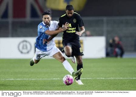 Db Verona 03 10 2015 - Football serie A Chievo Verona-Hellas Verona pictured: Samuel Souprayen-Lucas Castro 