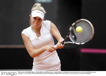 Czech Republic s Monika Kilnarova during Junior Fed Cup 2015 Final match. October 4, 2015.  (2015100472)