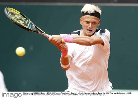 Germany s Nicola Kuhn during Junior Davis Cup 2015 Final match. October 4, 2015.  (2015100494)