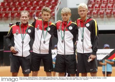 Germany s team, 2nd classified in the Junior Davis Cup 2015. October 4, 2015.  (20151004308)