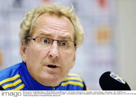 05.10.2015, Stockholm - Fussball - Nationalteam - Schweden - PK - SvFF Trainer Erik Hamren -  Copyright: JOELxMARKLUND BB151005JM002