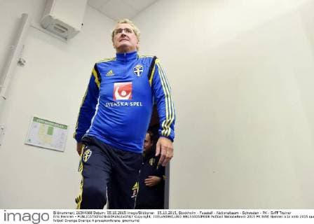 05.10.2015, Stockholm - Fussball - Nationalteam - Schweden - PK - SvFF Trainer Erik Hamren -  Copyright: JOELxMARKLUND BB151005JM006