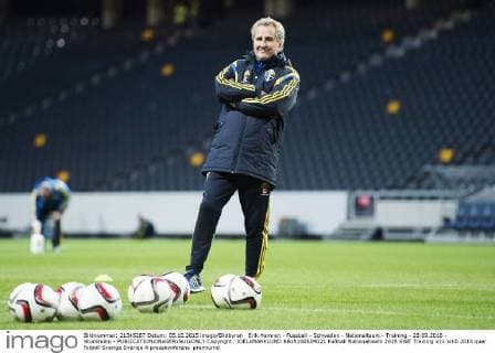 Erik Hamren - Fussball - Schweden - Nationalteam - Training - 2ß.09.2016 - Stockholm -  Copyright: JOELxMARKLUND BB151005JM021