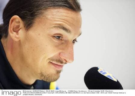 151006 Zlatan Ibrahimovic - PK am 6 oktober 2015 i Stockholm.  Copyright: JOELxMARKLUND BB151006JM010