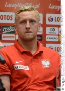 Polish national team Nationalteam at a press conference PK Pressekonferenz Kamil Glik Press conference of Polish National Football Team before qualifiers against Scotland nad Ireland on October 6, 2015 in Warsaw, Poland.  EN_01188505_0007