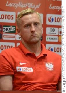 Polish national team Nationalteam at a press conference PK Pressekonferenz Kamil Glik Press conference of Polish National Football Team before qualifiers against Scotland nad Ireland on October 6, 2015 in Warsaw, Poland.  EN_01188505_0017