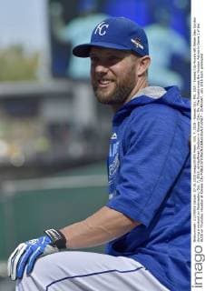 Oct. 7, 2015 - Kansas City, MO, USA - Kansas City Royals left fielder Alex Gordon during a workout on Wednesday, Oct. 7, 2015, at Kauffman Stadium in Kansas City, Mo. The Royals meet the Houston Astros in Game 1 of the ALDS on Thursday. Houston at Kansas City - ZUMAm67_
