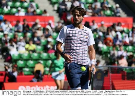 Feliciano Lopez (ESP), October 7, 2015 - Tennis : Rakuten Japan Open Tennis Championships 2015, men s singles 1st round match between Joao Sousa 2-1 Feliciano Lopez at Ariake Coliseum, Tokyo, Japan. NoxThirdxPartyxSales  (umqa028417)