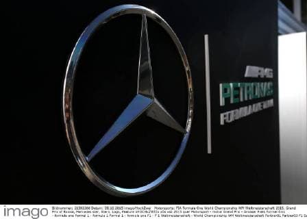 Motorsports: FIA Formula One World Championship WM Weltmeisterschaft 2015, Grand Prix of Russia, Mercedes star, Stern, Logo, Feature xHOCHxZWEIx