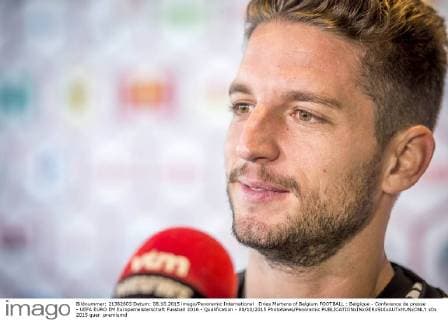 Dries Mertens of Belgium FOOTBALL : Belgique - Conference de presse - UEFA EURO EM Europameisterschaft Fussball 2016 - Qualification - 08 10 2015 PhotoNews Panoramic 