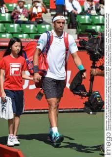 Gilles Muller (LUX), OCTOBER 9, 2015 - Tennis : Rakuten Japan Open Tennis Championships 2015, the Quarterfinal match between Gilles Simon 0-2 Gilles Muller at Ariake Coliseum, Tokyo, Japan. NoxThirdxPartyxSales  (dlra010952)