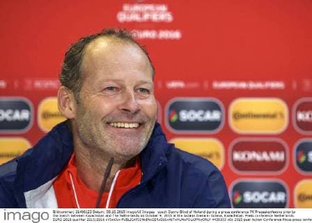 coach Danny Blind of Holland during a press conference PK Pressekonferenz prior to the match between Kazachstan and The Netherlands on October 9, 2015 at the Astana Arena in Astana, Kazachstan. Press conference Netherlands EURO 2016 qualifier 2015 2016 xVIxxIVx 4436333
