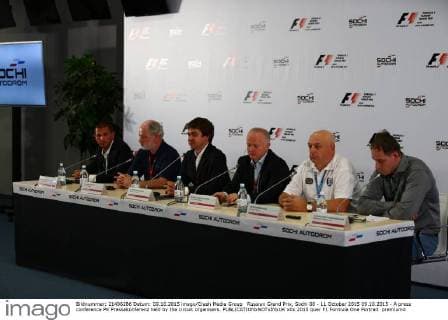 Russian Grand Prix, Sochi 08 - 11 October 2015 09.10.2015 - A press conference PK Pressekonferenz held by the circuit organisers. 
