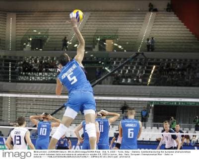 Oct. 9, 2015 - Turin, Italy - Osmany Juantorena during the european championships man match between italia and estonia at palavela on october 09, 2015 in torino, italy. Italy: European Championships Man - Italia vs Estonia -----  - ZUMAn230