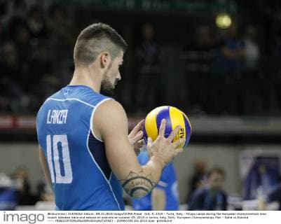 Oct. 9, 2015 - Turin, Italy - Filippo Lanza during the european championships man match between italia and estonia at palavela on october 09, 2015 in torino, italy. Italy: European Championships Man - Italia vs Estonia -----  - ZUMAn230