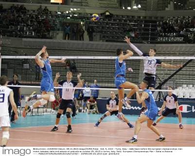 Oct. 9, 2015 - Turin, Italy - italia team before the european championships man match between italia and estonia at palavela on october 09, 2015 in torino, italy. Italy: European Championships Man - Italia vs Estonia -----  - ZUMAn230