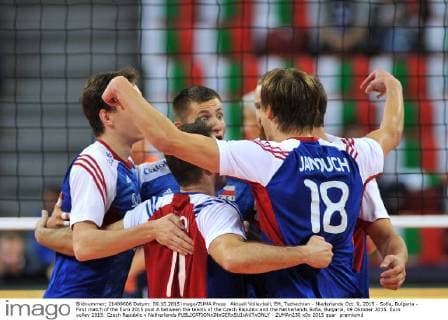 Aktuell Volleyball, EM, Tschechien - Niederlande Oct. 9, 2015 - Sofia, Bulgaria - First match of the Euro 2015 pool A between the teams of the Czech Republic and the Netherlands Sofia, Bulgaria, 09 Oktober 2015. Euro volley 2015: Czech Republic v Netherlands  - ZUMAn230