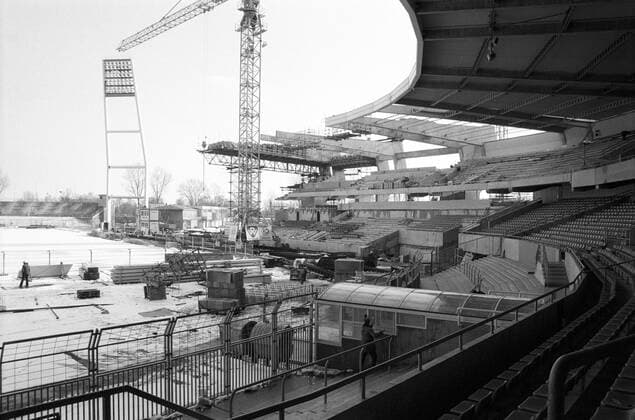 Baustelle Bremer Weserstadion, Heimspielstätte des SV Werder Bremen