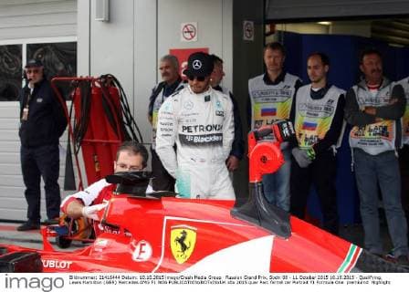 Russian Grand Prix, Sochi 08 - 11 October 2015 10.10.2015 - Qualifying, Lewis Hamilton (GBR) Mercedes AMG F1 W06 