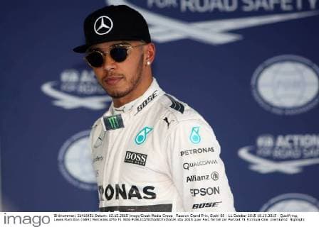 Russian Grand Prix, Sochi 08 - 11 October 2015 10.10.2015 - Qualifying, Lewis Hamilton (GBR) Mercedes AMG F1 W06 