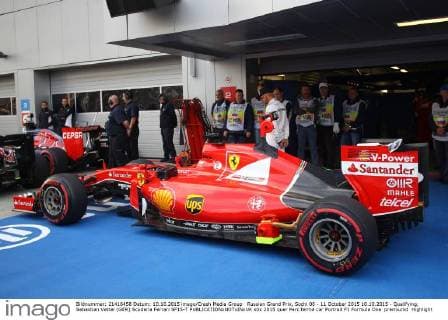 Russian Grand Prix, Sochi 08 - 11 October 2015 10.10.2015 - Qualifying, Sebastian Vettel (GER) Scuderia Ferrari SF15-T 