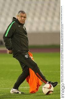 10.10.2015 Belgrade(Serbia) Portugal men s football team training at FK Partizan stadium Fernando Santos Portugal head coach : 