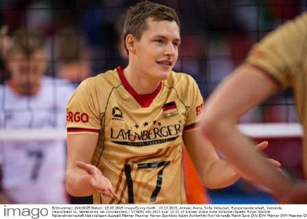 10.10.2015, Armeec Arena, Sofia Volleyball, Europameisterschaft, Vorrunde, Deutschland vs. Niederlande Jan Zimmermann ( 17 GER)