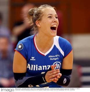 Stuttgart Volleyball Testspiel Allianz MTV Stuttgart vs. Asterix Kieldrecht, Femke Stoltenborg (Allianz)