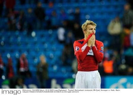 Fussball, Nationalteam Länderspiel, EM-Quali, Norwegen vs. Malta: Martin ödegaard  20130815
