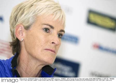 TENNIS - WTA Tennis Damen Generali Ladies 2015 LINZ,AUSTRIA,11.OCT.15 - TENNIS - WTA Tour, Generali Ladies. Image shows Judy Murray. GEPAxpictures xMatthiasxHauer