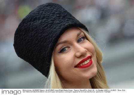 Russian Grand Prix, Sochi 08 - 11 October 2015 11.10.2015 - Race, Grid Girl 