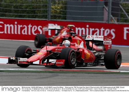 Motorsports: FIA Formula One World Championship WM Weltmeisterschaft 2015, Grand Prix of Russia, 5 Sebastian Vettel (GER, Scuderia Ferrari), xHOCHxZWEIx