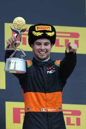 Russian Grand Prix, Sochi 08 - 11 October 2015 11.10.2015 - Race, 3rd position Sergio Perez (MEX) Sahara Force India F1 VJM08 