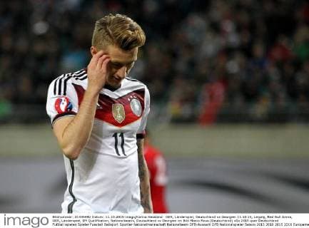 GER, Länderspiel, Deutschland vs Georgien 11.10.15, Leipzig, Red Bull Arena, GER, Länderspiel, EM Qualifikation, Nationalteams, Deutschland vs Georgien im Bild Marco Reus (Deutschland)