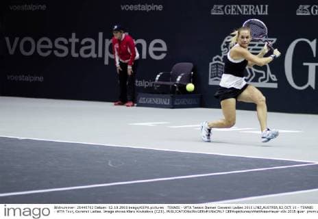 TENNIS - WTA Tennis Damen Generali Ladies 2015 LINZ,AUSTRIA,12.OCT.15 - TENNIS - WTA Tour, Generali Ladies. Image shows Klara Koukalova (CZE). GEPAxpictures xMatthiasxHauer