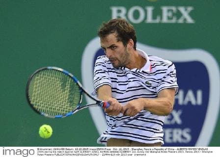 Oct. 12, 2015 - Shanghai, People s Republic of China - ALBERTO RAMOS VINOLAS (ESP) during his match against SAM QUERREY (USA), RAMOS defeated QUERREY 2x1 during the Shanghai Rolex Masters 2015. Tennis 2015 - Shanghai Rolex Masters  - ZUMAm119