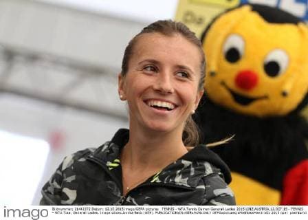 TENNIS - WTA Tennis Damen Generali Ladies 2015 LINZ,AUSTRIA,12.OCT.15 - TENNIS - WTA Tour, Generali Ladies. Image shows Annika Beck (GER). GEPAxpictures xMathiasxMandl