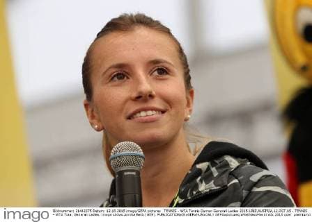 TENNIS - WTA Tennis Damen Generali Ladies 2015 LINZ,AUSTRIA,12.OCT.15 - TENNIS - WTA Tour, Generali Ladies. Image shows Annika Beck (GER). GEPAxpictures xMathiasxMandl